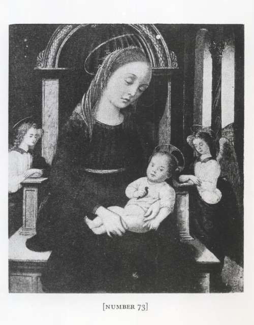 Anonimo — Tucci Biagio di Antonio - sec. XV - Madonna con Bambino in trono e angeli — insieme